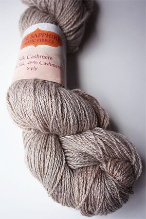Silk and Cashmere Lace Knitting Yarn in 162 Sandstone